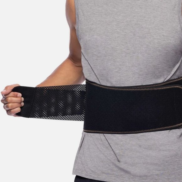 NEW Copper Fit Elite Air Back Brace Support Breathable, 30-50 Inches Waist - Picture 7 of 16